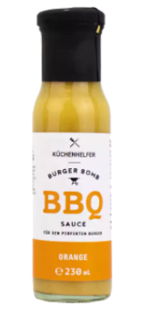 Küchenhelfer Burger Bomb BBQ Sauce Orange